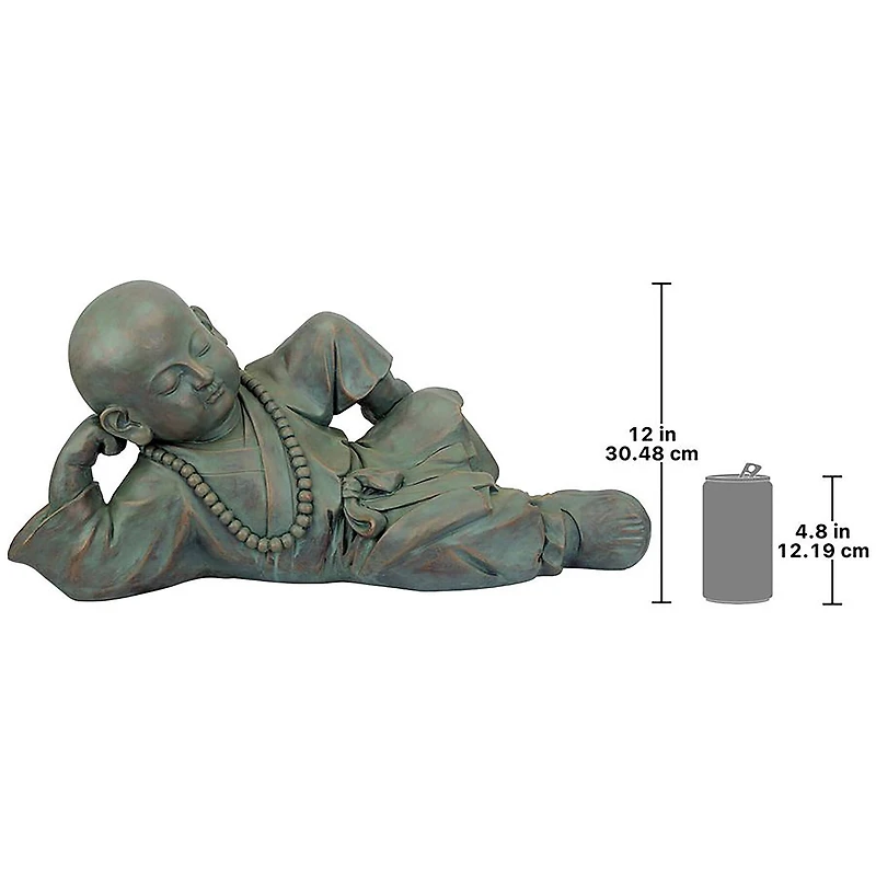 Design Toscano 24" Resting Serene Baby Buddha Garden Statue