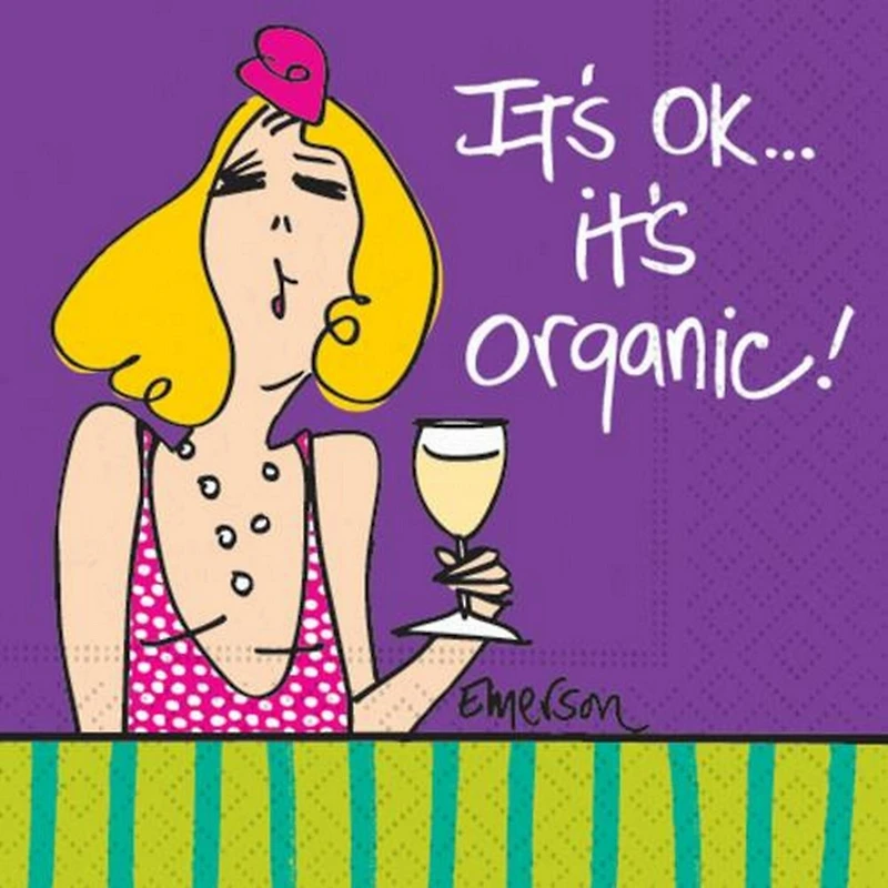 JAM Paper It's Organic Cocktail Napkins, 40ct.