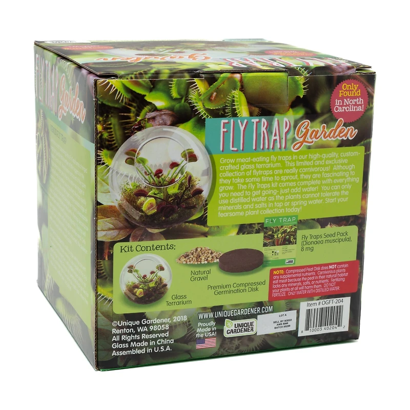 Glass Terrarium - Fly Trap Garden