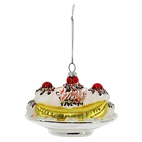 4.5" Glass Banana Split Ornament by Ashland®