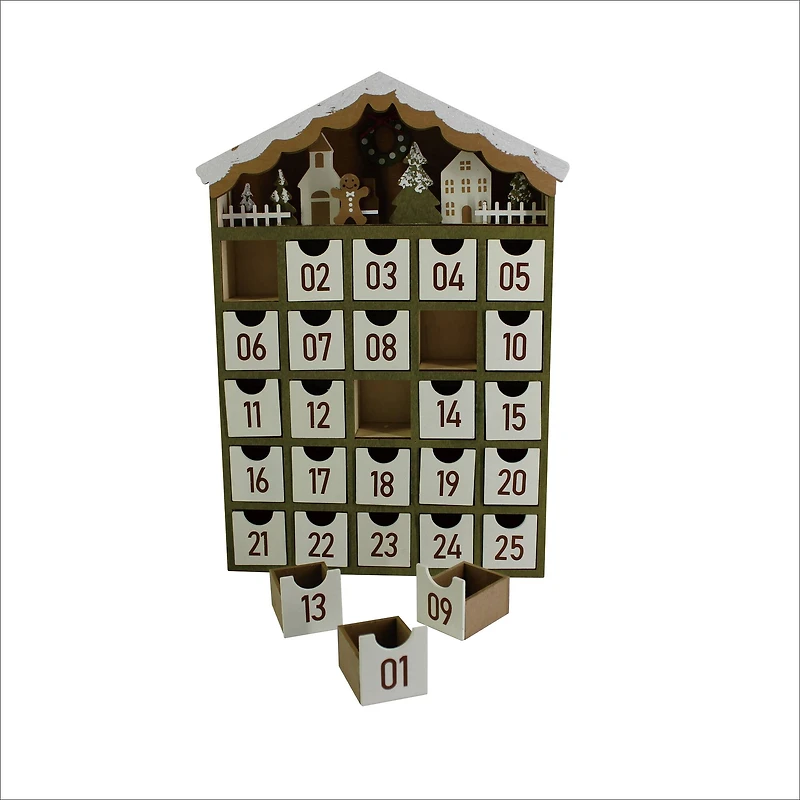 14.75" Gingerbread Advent Calendar by Ashland®