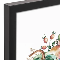 Happy Fall Y'all Canvas Wall Art with Black Frame