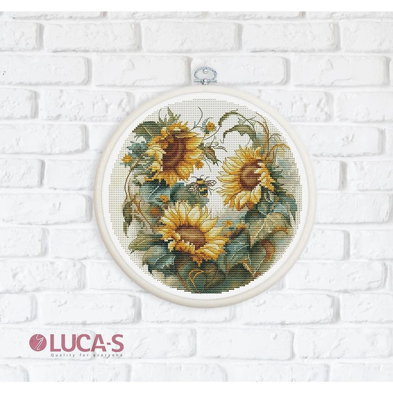 Luca-S Sunflower Counted Cross-Stitch Kit