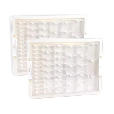 Sparkly Selections White Diamond Storage Box with Compartment Bottles