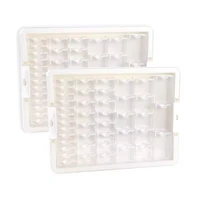 Sparkly Selections White Diamond Storage Box with Compartment Bottles
