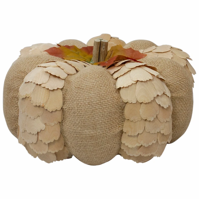 9" Brown Autumn Harvest Tabletop Pumpkin