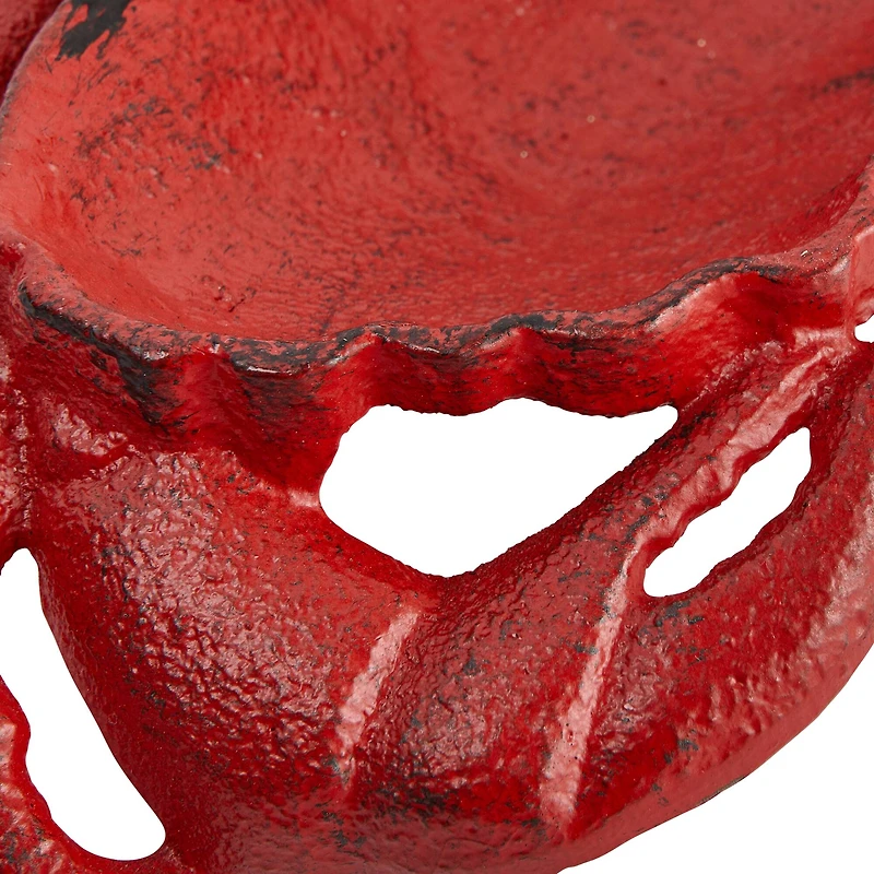 Hello Honey® 8.5" Red Crab Decorative Cast Iron Dish