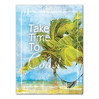 Take Time To Coast 12" x 16" Canvas Wall Art