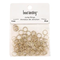 9mm Gold Jump Rings, 85ct. by Bead Landing™