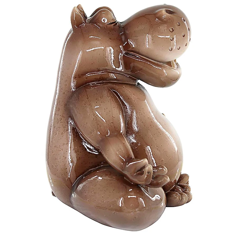 Design Toscano 10.5" A Ton of Zen Yoga Hippo Garden Statue