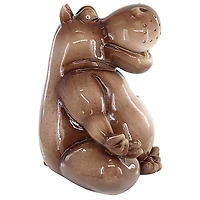 Design Toscano 10.5" A Ton of Zen Yoga Hippo Garden Statue