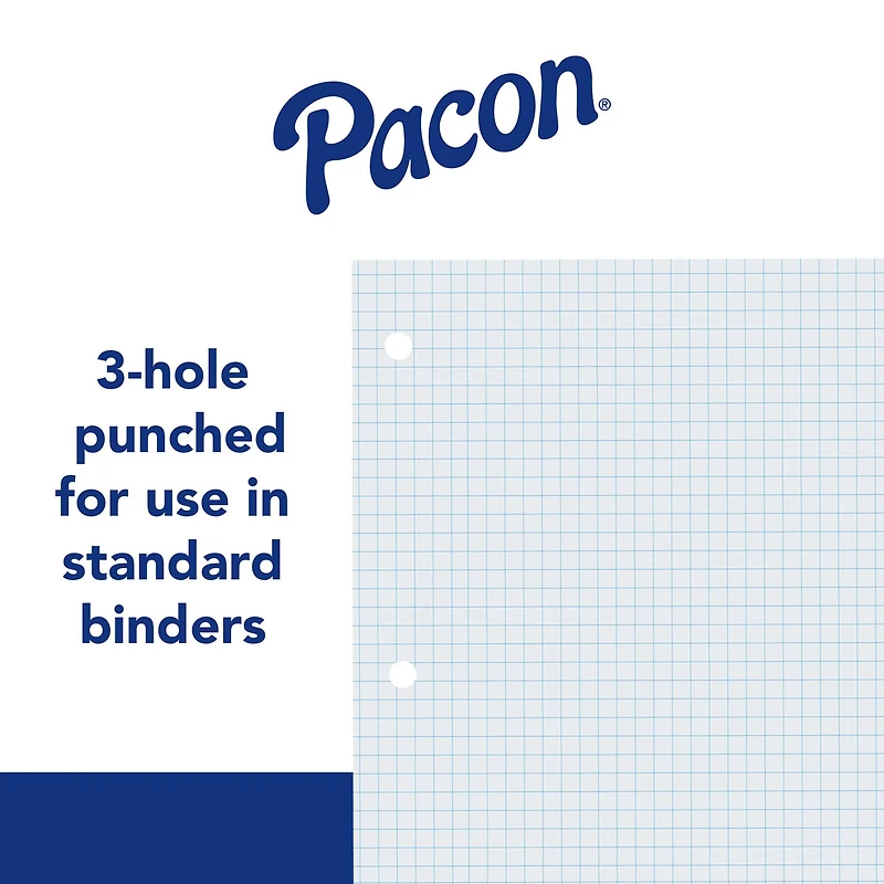 Pacon® 8" x 10.5" Graphing Paper, 6 Packs of 80 Sheets