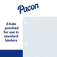 Pacon® 8" x 10.5" Graphing Paper, 6 Packs of 80 Sheets