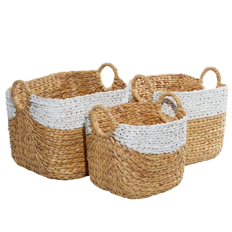 Brown Water Hycinthia Storage Basket Set