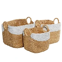 Brown Water Hycinthia Storage Basket Set
