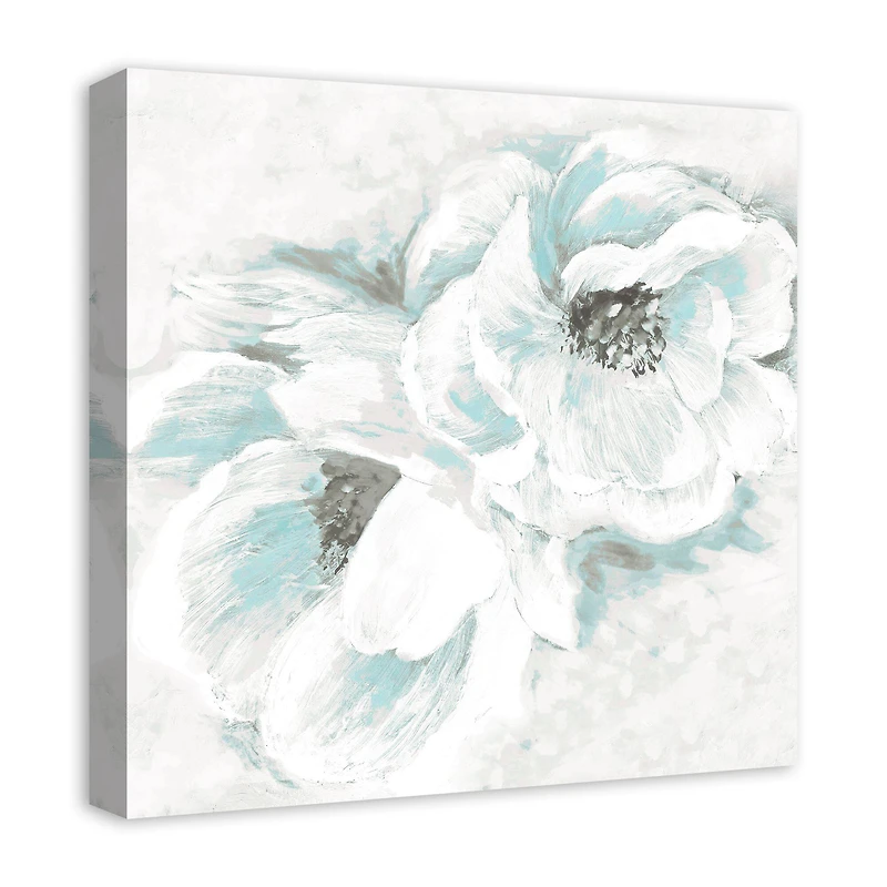 White Flowers 20" x 20" Canvas Wall Art
