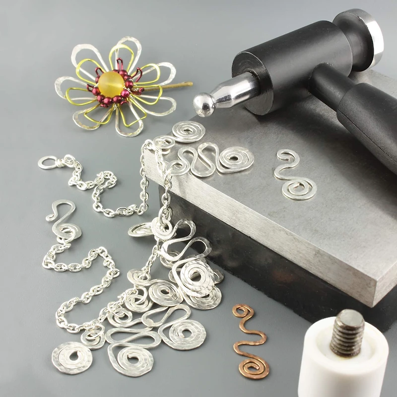 The Beadsmith® Whammer® Interchangeable Nylon Head & Dapping Head Hammer