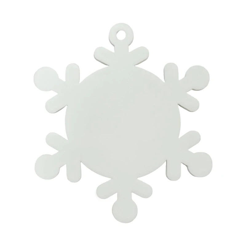 3.5" DIY Whitewashed Plywood Snowflake Ornaments, 12ct. by Make Market®
