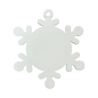 3.5" DIY Whitewashed Plywood Snowflake Ornaments, 12ct. by Make Market®