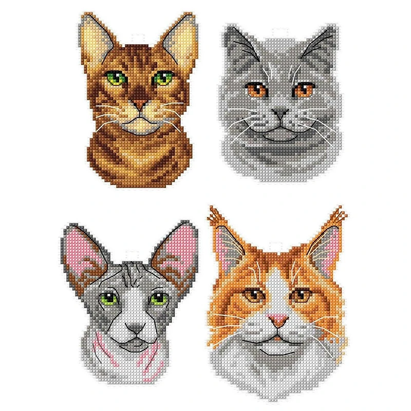 Crafting Spark Cats Counted Cross Stitch Kit