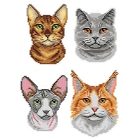 Crafting Spark Cats Counted Cross Stitch Kit