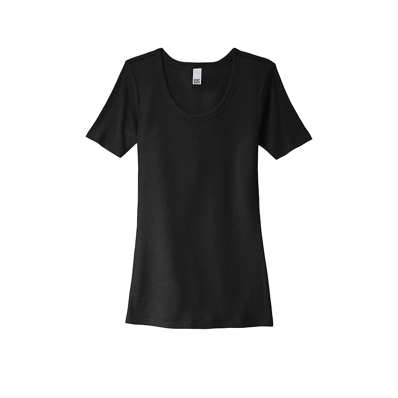 District® V.I.T.™ Women's Rib Scoop Neck T-Shirt