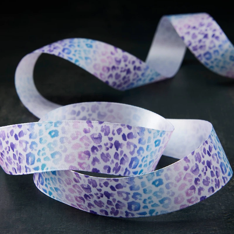 1'' x 5yd. Satin Floral Print Ribbon by Celebrate It®