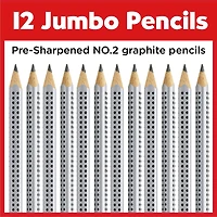 Faber-Castell® Jumbo Grip Graphite No.2 B EcoPencils, 12ct.