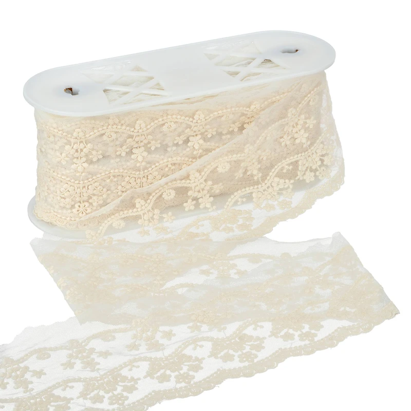 4.5" Ivory Embroidered Lace Trim by Celebrate It®