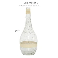 The Novogratz 20" Clear Glass Coastal Vase