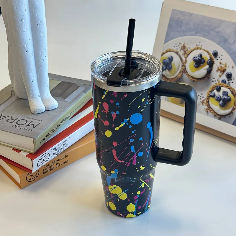 30oz. Splatter Stainless Steel Insulated Tumbler by Celebrate It