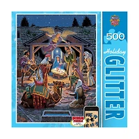 Holy Night 500 Piece Holiday Glitter Puzzle