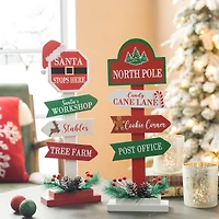 Glitzhome® 16.5" Christmas Sign Table Décor Set