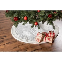 DII® Cream Diamond Quilted Holiday Tree Skirt
