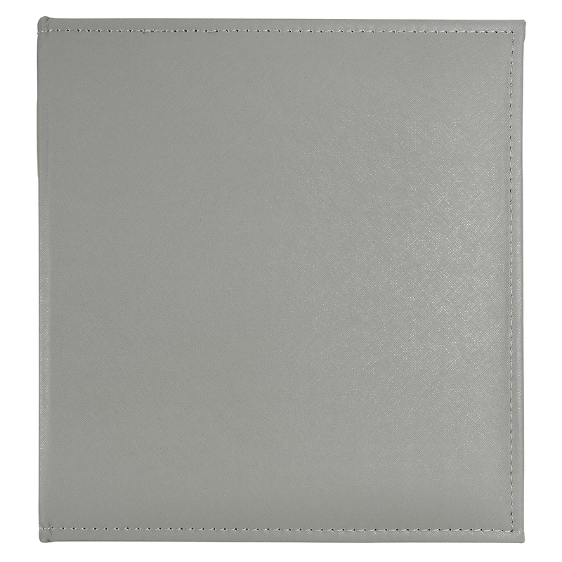 Gray Saffiano D-Ring Scrapbook Album by Recollections®