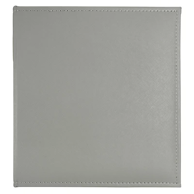 Gray Saffiano D-Ring Scrapbook Album by Recollections®