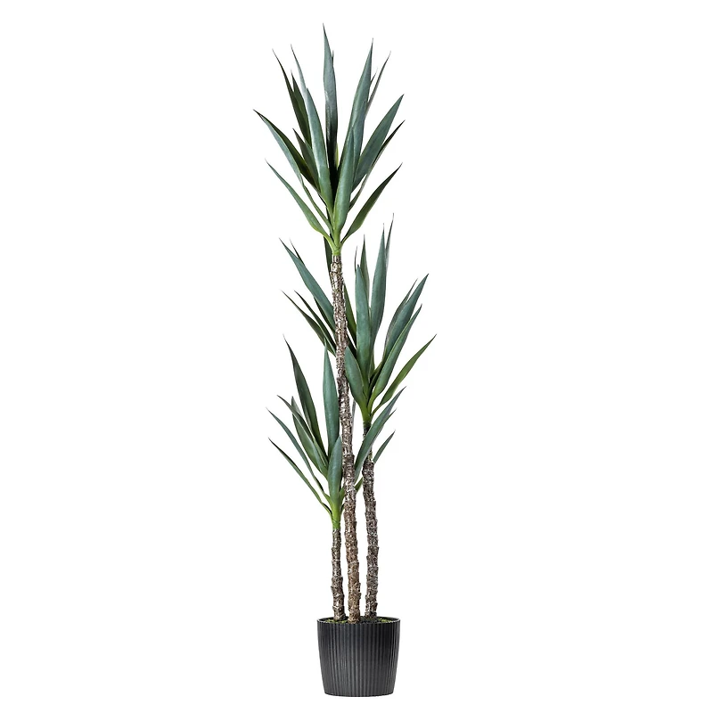 5ft. Potted Artificial Green Yucca Tree