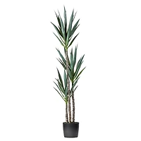 5ft. Potted Artificial Green Yucca Tree