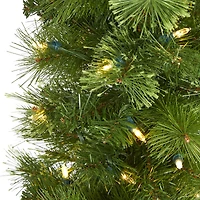 4ft. Pre-Lit Green Artificial Christmas Tree, Clear LED Lights