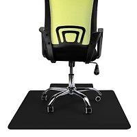 Mind Reader Black Office Chair Mat for Hardwood Floors