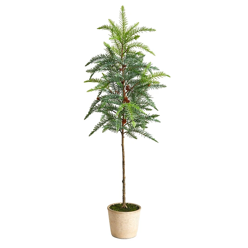 3.5ft. Winnipeg Pine Artificial Christmas Tree in Decorative Planter