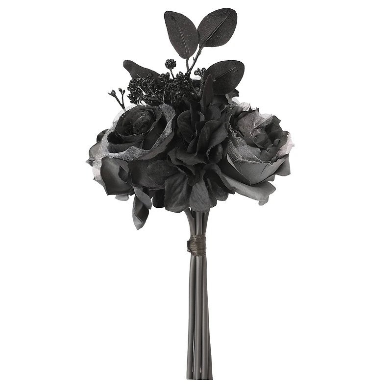 10" Gray & Black Rose & Peony Bouquet by Ashland®