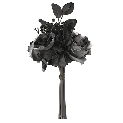 10" Gray & Black Rose & Peony Bouquet by Ashland®