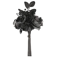 10" Gray & Black Rose & Peony Bouquet by Ashland®