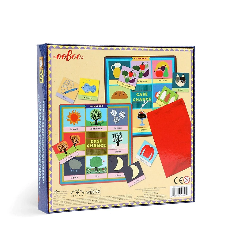 eeBoo French Bingo Vocabulary Game