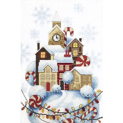 Crystal Art  Counted Cross Stitch Kit Gingerbread House