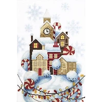 Crystal Art  Counted Cross Stitch Kit Gingerbread House