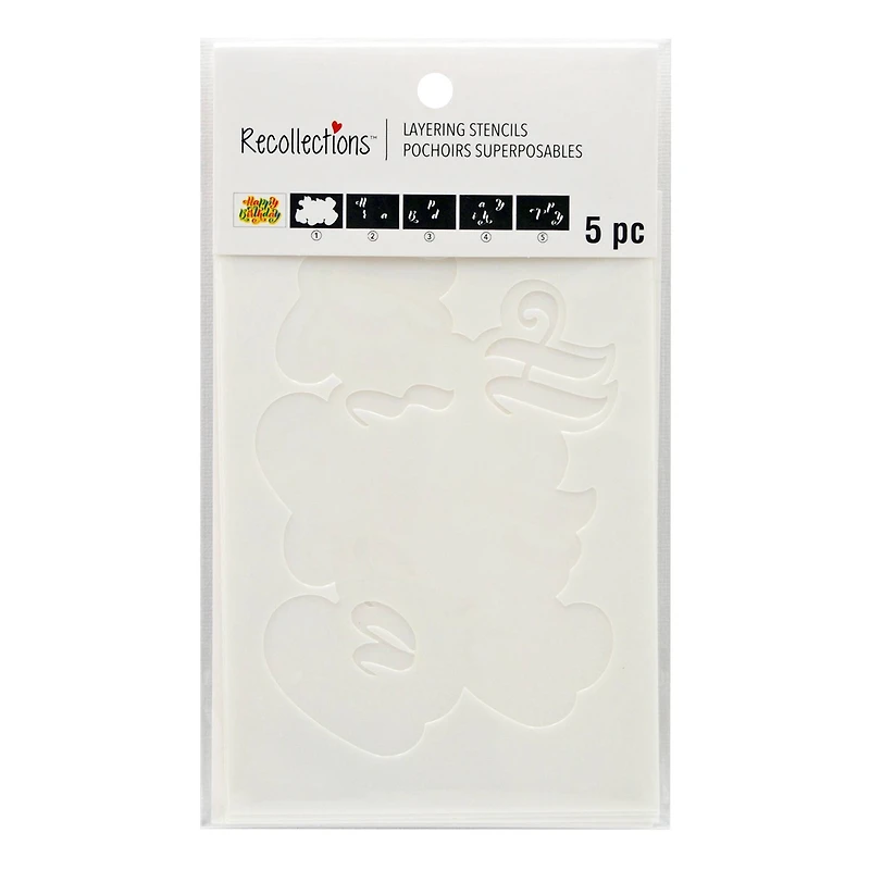 Happy Birthday Layering Stencils by Recollections™