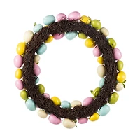 Glitzhome® 18" Easter Eggs Wreath