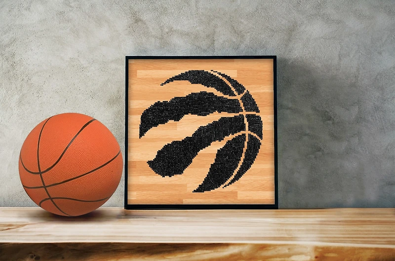 Camelot® Dots Intermediate NBA Toronto Raptors Diamond Painting Kit